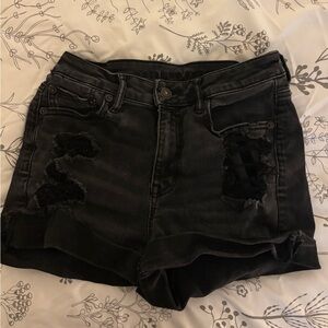 American Eagle Black Denim Shorts